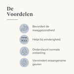 Veganistisch hondensupplement voor de maag, spijsvertering, winderigheid, probiotica, prebiotica, spijsverteringsenzymen  | localization: NL