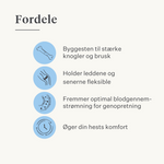 naturligt tilskud hest pony led ledbånd sener muskler | localization: DA