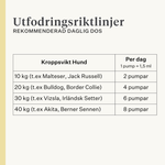 hund, valp, laxolja, omega-3, kliande hud, torr hud, leder, immunitet, tillskott, kosttillskott | localization: SV