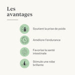 supplément huile pressée à froid endurance des chevaux poids muscles vitamine E huile de lin DHA EPA oméga-3 | localization: FR