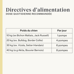 chien, chiot, huile de saumon, oméga-3, peau qui gratte, peau sèche, articulations, immunité, supplément, complément alimentaire | localization: FR