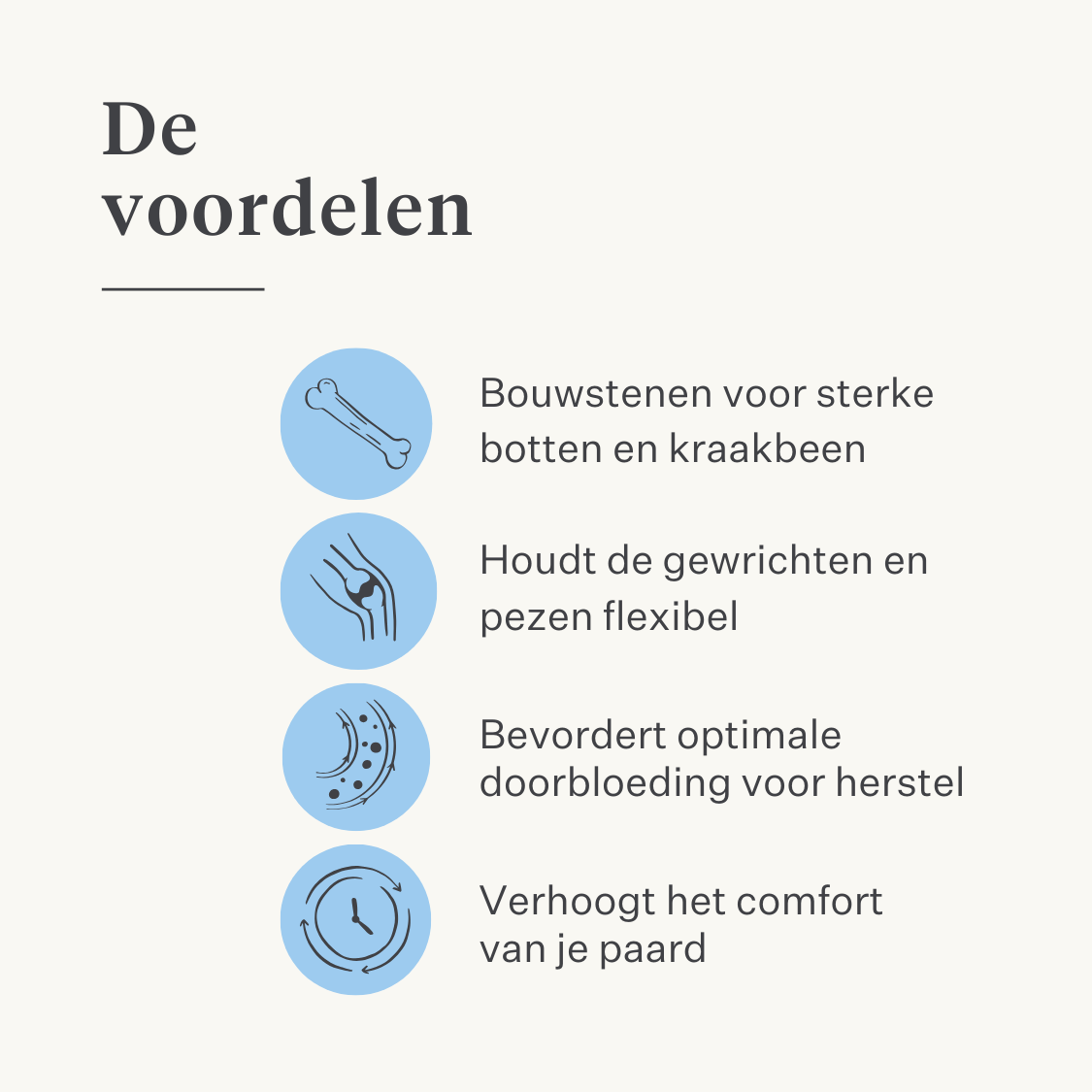 Natuurlijk supplement paard pony gewrichten ligamenten pezen spieren | localization: NL