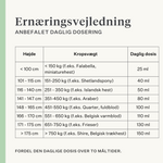 Supplement koldpresset olie til heste udholdenhed vægt muskler vitamin E hørfrøolie DHA EPA omega-3  | localization: DA