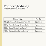 hund, hvalp, lakseolie, omega-3, kløende hud, tør hud, led, immunitet, supplement, kosttilskud | localization: DA