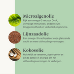supplement koudgeperste olie paarden uithoudingsvermogen gewicht spieren vitamine E lijnzaadolie DHA EPA omega-3 | localization: NL