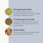 Veganistisch hondensupplement voor de maag, spijsvertering, winderigheid, probiotica, prebiotica, spijsverteringsenzymen | localization: NL