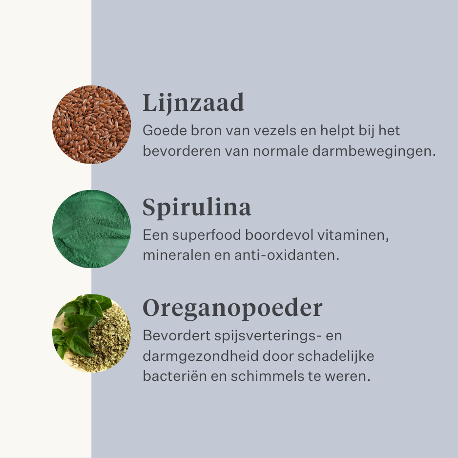 Paard, pony, koliek, gas, maagzweren, probiotica, prebiotica, lijnzaad, diarree, waterige ontlasting, mestwater | localization: NL