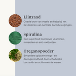 Paard, pony, koliek, gas, maagzweren, probiotica, prebiotica, lijnzaad, diarree, waterige ontlasting, mestwater | localization: NL