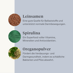 Pferd, Pony, Darmkolik, Gas, Magengeschwüre, Probiotika, Präbiotika, Leinsamen, Durchfall, wässriger Stuhl, weicher Stuhl  | localization: DE