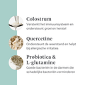 Imby Allergy & Itch supplement voor honden, ondersteunt de huidgezondheid en helpt jeuk te verminderen, helpt een sterke huidbarrière en een gebalanceerd immuunsysteem te behouden, ondersteunt huidcomfort via de darm-huid as, hypoallergene formule geschikt voor dagelijks gebruik. | localization: NL