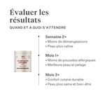 Imby Allergy & Itch complément pour chiens, soutient la santé de la peau et aide à réduire les démangeaisons, aide à maintenir une barrière cutanée forte et un système immunitaire équilibré, soutient le confort cutané via l’axe intestin-peau, formule hypoallergénique adaptée à un usage quotidien. | localization: FR