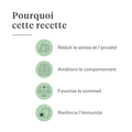 Imby Calm & Chill complément pour chiens, soutient le calme et l’équilibre émotionnel, aide les chiens à se détendre sans altérer leur personnalité, soutient le système nerveux en période de stress, formule hypoallergénique adaptée à un usage quotidien, aide à gérer le bruit, les voyages et les changements. | localization: FR