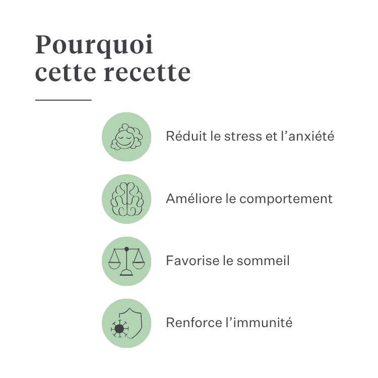 Imby Calm & Chill complément pour chiens, soutient le calme et l’équilibre émotionnel, aide les chiens à se détendre sans altérer leur personnalité, soutient le système nerveux en période de stress, formule hypoallergénique adaptée à un usage quotidien, aide à gérer le bruit, les voyages et les changements. | localization: FR