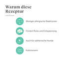 Imby Bed Time beruhigende Snacks für Hunde, pflanzliche Kekse mit Kamille und Kurkuma, unterstützen Entspannung und ruhiges Verhalten, helfen Hunde zu beruhigen und die Gelenkgesundheit zu unterstützen, natürlicher Abend-Snack für eine ruhige Nacht, sehr schmackhafter Snack. | localization: DE