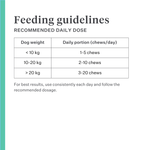 Imby Bed Time calming snacks for dogs, plant-based biscuits with chamomile and curcuma, supports relaxation and calm behaviour, helps soothe dogs and support joint health, natural bedtime treat for a peaceful night, highly palatable snack. | localization: EN