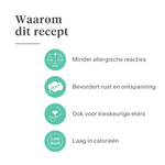 Imby Bed Time kalmerende snacks voor honden, plantaardige koekjes met kamille en kurkuma, ondersteunen ontspanning en rustig gedrag, helpen honden te kalmeren en ondersteunen de gewrichtsgezondheid, natuurlijke avondsnack voor een rustige nacht, zeer smakelijke snack. | localization: NL