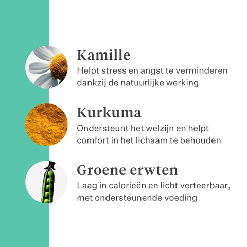 Imby Bed Time kalmerende snacks voor honden, plantaardige koekjes met kamille en kurkuma, ondersteunen ontspanning en rustig gedrag, helpen honden te kalmeren en ondersteunen de gewrichtsgezondheid, natuurlijke avondsnack voor een rustige nacht, zeer smakelijke snack. | localization: NL