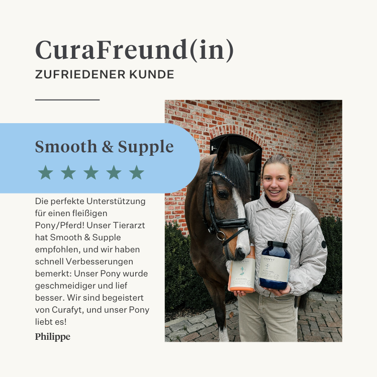 Natürliches Ergänzungsmittel für Pferd und Pony, Gelenke, Bänder, Sehnen, Muskeln | localization: DE