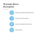 Imby pflanzliche Zahnpflegestäbchen für Hunde, unterstützen die Zahngesundheit und helfen Plaque zu reduzieren, helfen die Zähne zu reinigen und gesundes Zahnfleisch zu erhalten, angereichert mit Minze und Petersilie für frischen Atem, natürlicher und sehr schmackhafter täglicher Kausnack. | localization: DE