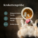Imby Plant Based Hundefutter, vollständiges fleischfreies Trockenfutter für Hunde, auf Basis pflanzlicher Proteine und natürlicher Superfoods, unterstützt die Verdauung und das allgemeine Wohlbefinden, hypoallergene und kalorienarme Formel, ausgewogene Ernährung entwickelt von Tierärzten, sehr schmackhafte Kroketten. | localization: DE