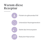 Imby Skin Health Ergänzungsfuttermittel für Hunde, unterstützt die allgemeine Gesundheit und tägliche Vitalität, hilft die Immunfunktion sowie eine gesunde Haut und ein gesundes Fell zu erhalten, gleicht Nährstofflücken in der täglichen Ernährung aus, ausgewogene von Tierärzten entwickelte Formel für den täglichen Gebrauch geeignet. | localization: DE