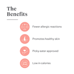 Imby Day Time dog snacks, insect-based biscuits for dogs, supports skin health and a shiny coat, enriched with natural ingredients like arctium, red clover and viola tricolor, helps stimulate circulation, sustainable and highly palatable snack for daily rewards. | localization: EN