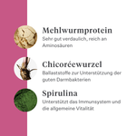 Imby Vitality Katzenfutter, vollständiges hypoallergenes Trockenfutter für Katzen, auf Basis von Insektenprotein und natürlichen Superfoods, unterstützt die allgemeine Gesundheit und das Wohlbefinden, hilft die Harnwege und Gelenke zu unterstützen, ausgewogene von Tierärzten entwickelte Formel, sehr schmackhafte Kroketten. | localization: DE